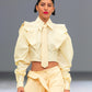 Camisa Solaris de Liz Campos, camisa cropped con corbata – vista 3