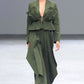 Pantalón Axis de Liz Campos, pantalón sastre verde con pliegues – vista 4