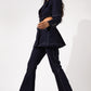 Pantalón Serenidad de Liz Campos, jeans acampanados de mezclilla – vista 6