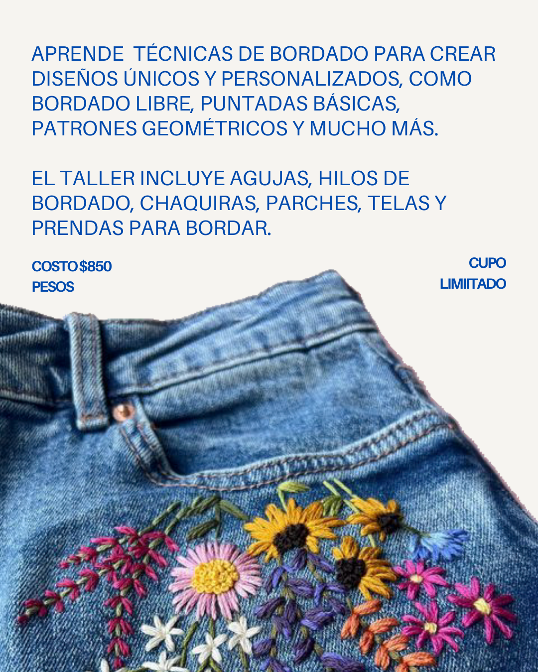 Taller de Upcycling: Edición Bordado