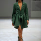 Vestido Mantidae de Liz Campos, vestido blazer verde de sastrería – vista 4