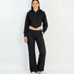 Pants Plenitud de Liz Campos: pants de felpa con costuras en bies