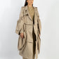 Abrigo Chrysalis de Liz Campos, gabardina transformable – vista 3