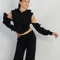 Sudadera Refugio de Liz Campos, sudadera con capucha corte corset – vista 3