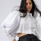 Camisa Presencia de Liz Campos, camisa blanca convertible – vista 3