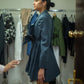 Vestido Magnolia de Liz Campos, vestido blazer gris escultórico – vista 8