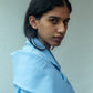 Saco Caelus de Liz Campos, saco sastre azul cielo peplum – vista 9