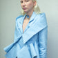 Saco Caelus de Liz Campos, saco sastre azul cielo peplum – vista 4