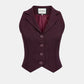 Chaleco Vinea de Liz Campos, chaleco sastre color vino – vista 2
