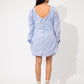 Top Esencia de Liz Campos, top camisero transformable a rayas – vista 8
