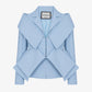 Saco Caelus de Liz Campos, saco sastre azul cielo peplum – vista 2