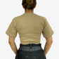 Corset T-Shirt Nude de Liz Campos, playera entallada tipo corset – vista 4