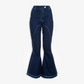 Pantalón Serenidad de Liz Campos, jeans acampanados de mezclilla – vista 2