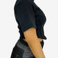 Corset T-Shirt Black de Liz Campos, playera negra tipo corset – vista 6