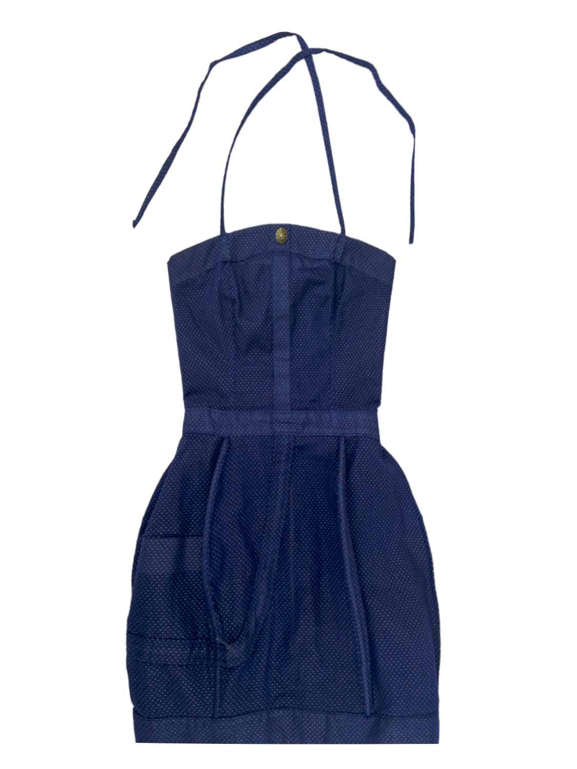 Vestido Denim Dots